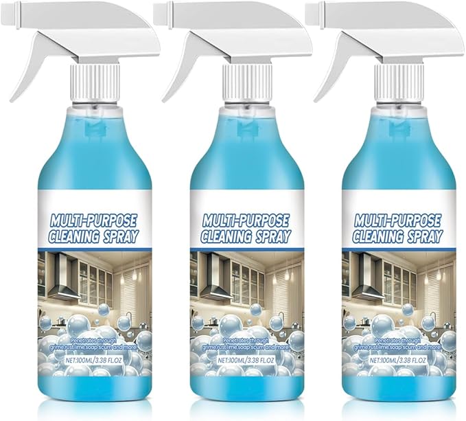 Spray Splash Cleaner, 2025 New Multi Purpose Cleaning Spray, Powerful Degreaser Sprays for Kitchen, Easy to Use Grime Remover for Household Cleaning, Convenient Handheld Cleaner for Home Family (3)