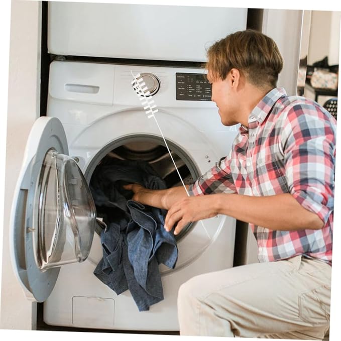 Mobestech 3pcs Washer and Dryer Cleaner Kit Drum Brushes Washing Machine Cleaner Brush for Cleaning