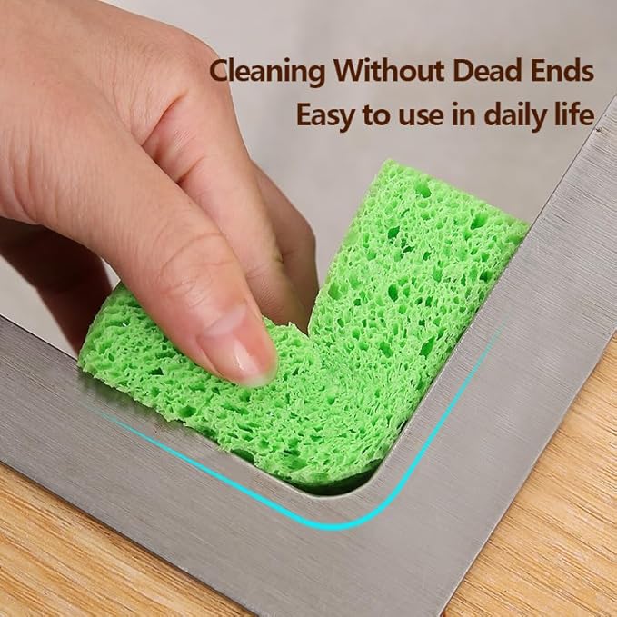 6 - Pack Non-Scratch Scrub Sponges - Sponges for Dishes and Washing Dishes, Cleaning Sponges for Kitchen Home Office, Magical 3D DIY Art and Craft Suppliers（Mixed）