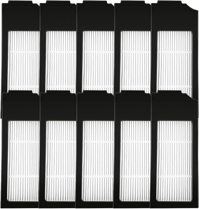 10 Pack Replacement Filter Compatible for ECOVACS DEEBOT X1 Omni / X1 TURBO Robot Vacuum Accessories HEPA Filter Replacement Parts