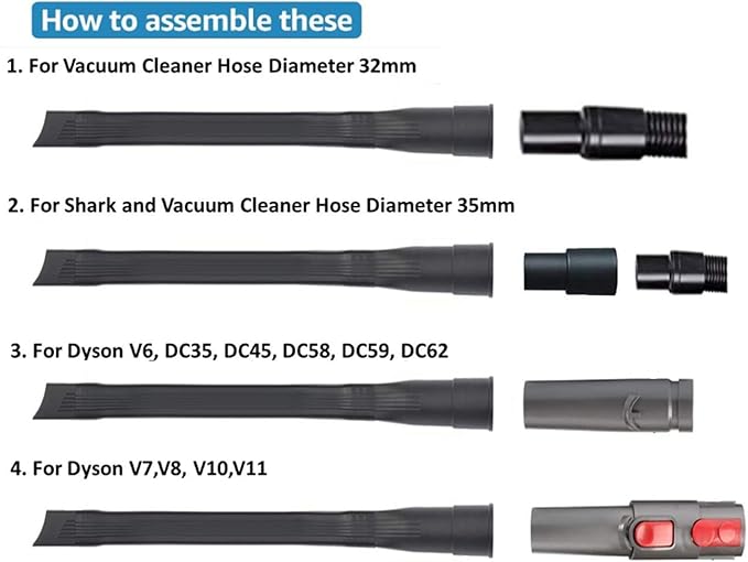 Dryer Vent Cleaner Kit & Refrigerator Condenser Coil Brush-Dryer Lint Brush Vent Trap Cleaner-Vacuum Attachment for Small Crevice-Dryer Cleaner Brush