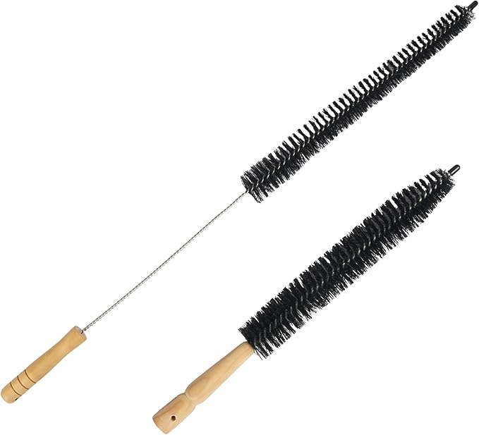 Dryer Vent Cleaner Brush Kit - 15 inch and 27.5 inch Clothes Dryer Lint Vent Trap Cleaning Brush, 380mm and 700mm Flexible Lint Remove for Household Dust Cleaning