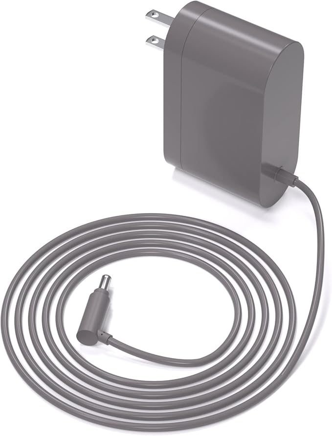 WUKUR 26.1V Charger Compatible with Dyson V8 V7 V6 & Car+Boat Models,NOT Compatible with Dyson V10/V11/V15, Replacement Power Cord Compatible with Dyson Cordless Vacuum Charger