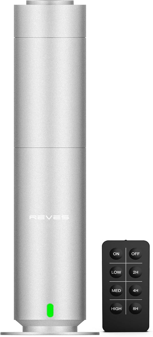 Scent Air Machine for Home-Hotel Diffuser for House-Waterless Essential Oil Diffuser-Studio Cold Air Scent Diffuser-Large Room-App Remote Control Aromatherapy Diffuser for Home,Office & Hotel- Silver