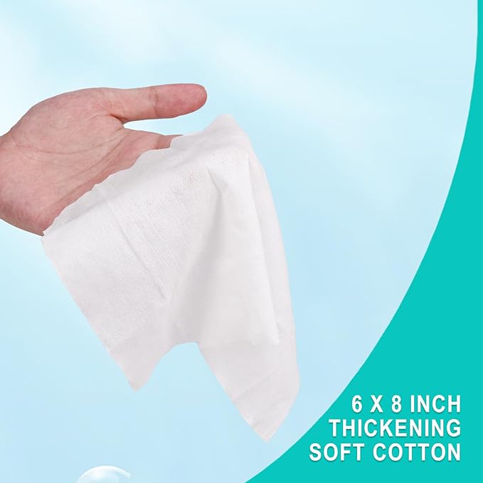 500 Pcs Flushable Wet Wipes - Individually Wrapped Travel Unscented Toilet Tissue - Aloe Vera