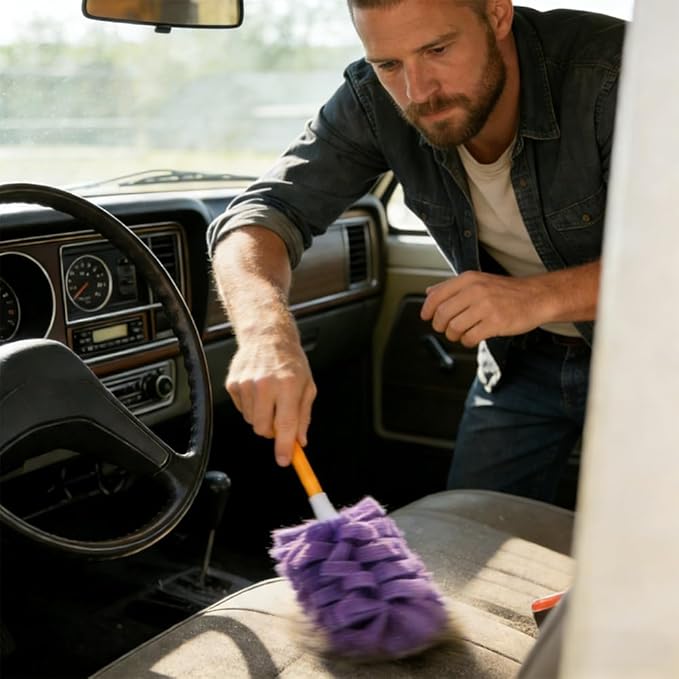 360°Electrostatic Duster Refills — The Sustainable Choice for a Dust-Free Home,Reusable Duster Refills,Duster Refills Reusable,Reusable & Washable Microfiber Dusting Heads,for Home Office Car (C)