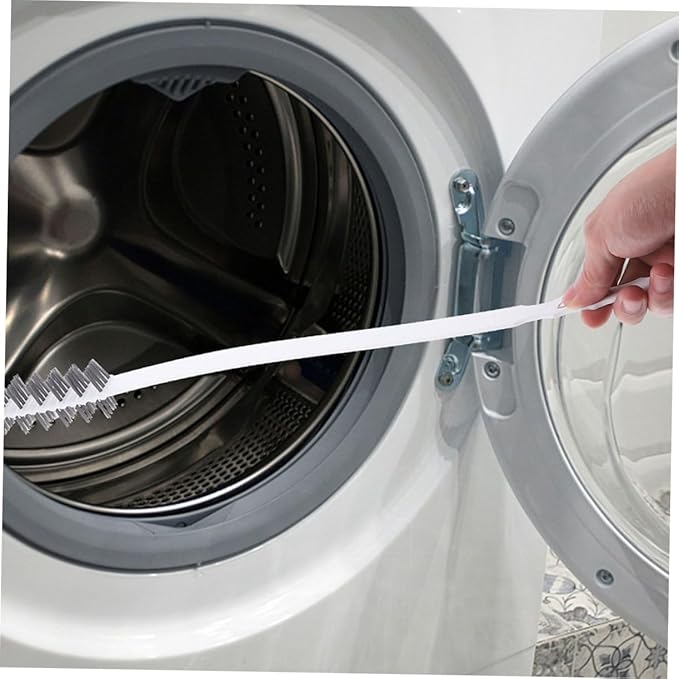 PRETYZOOM 2pcs Rolling Washer Brush Long Handled Scrub Brush for Washing Machine Dryer