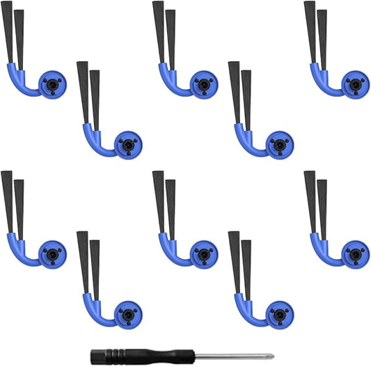 10 Pcs Side Brush Fit for Ecovacs Deebot X9 Pro Omni/X9 Pro Robot Vacuum Cleaner, for Omni Series Corner Edge Cleaning Accessories