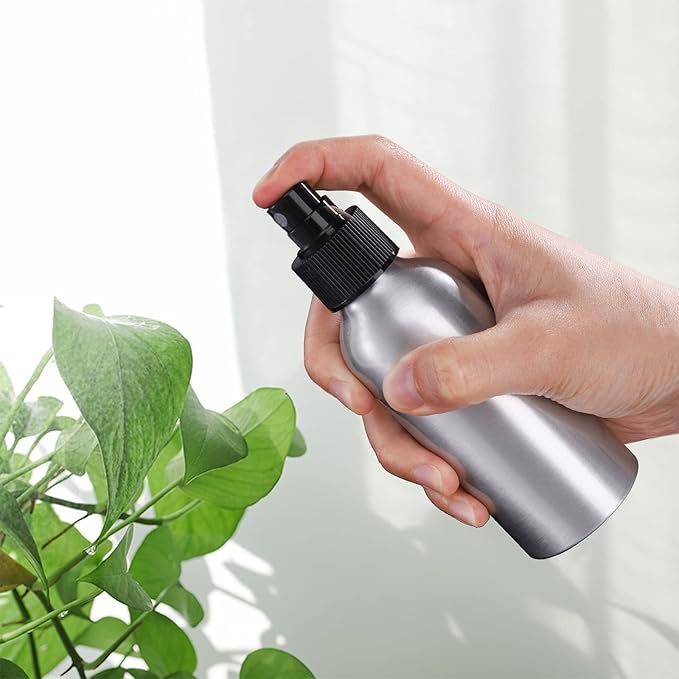 Youeon 12 Pack 4 Oz Fine Mist Spray Bottles, Reusable Aluminum Empty Spray Bottles, Small Refillable Bottle for Travel, Cosmetic, Perfume, Toner, Essential Oil Storage, Leak Proof