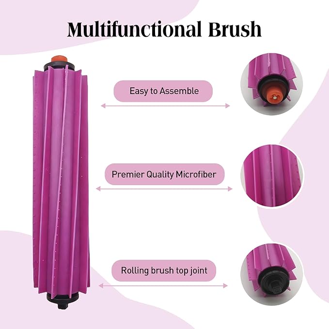 Replacement Accessories for Eureka J15 Evo Ultra Robot Vacuum,1Rubber Main Brush,4Mop Pads,4Filters,4Side Brush,4Dust Bag,1Cleaning Brush.