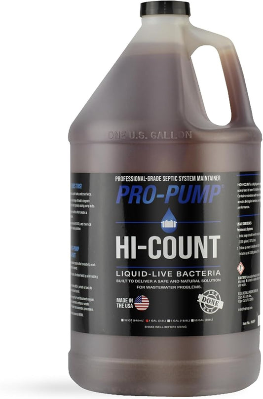 HI-COUNT Professional Grade Septic Tank Maintenance Liquid, 1 Gallon