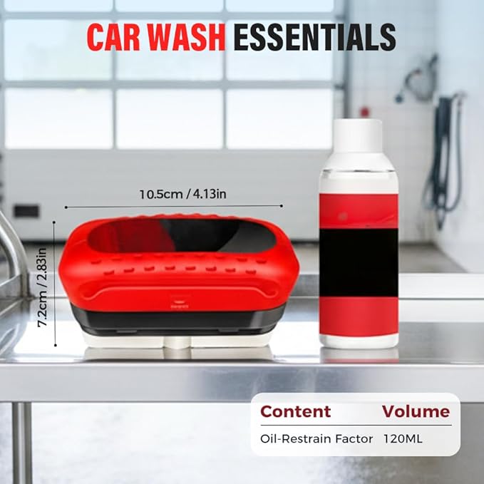 MIUMONE Automotive Oil Film Cleaning Brush,Antifog & Rainproof Glass Cleaning Board for Car Windows,Car Glass Oil Film Remover with Refill,windshield cleaner tool For Improves Clarity (2)