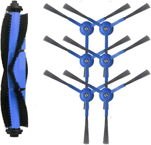 Replacement Parts Kit Fit for Eufy RoboVac L70 Hybrid Robot Vacuum Cleaner Accessories, 1 Rolling Brush 6 Side Brushes