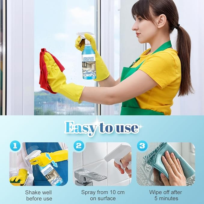 Spray Splash Cleaner, 2026 New Multi-Purpose Handheld Degreaser, Upgraded Foam Sprays for Ovens, Easy-To-Use Rust Remover for Kitchenware, Grime Remover Spray for Home Family (1)