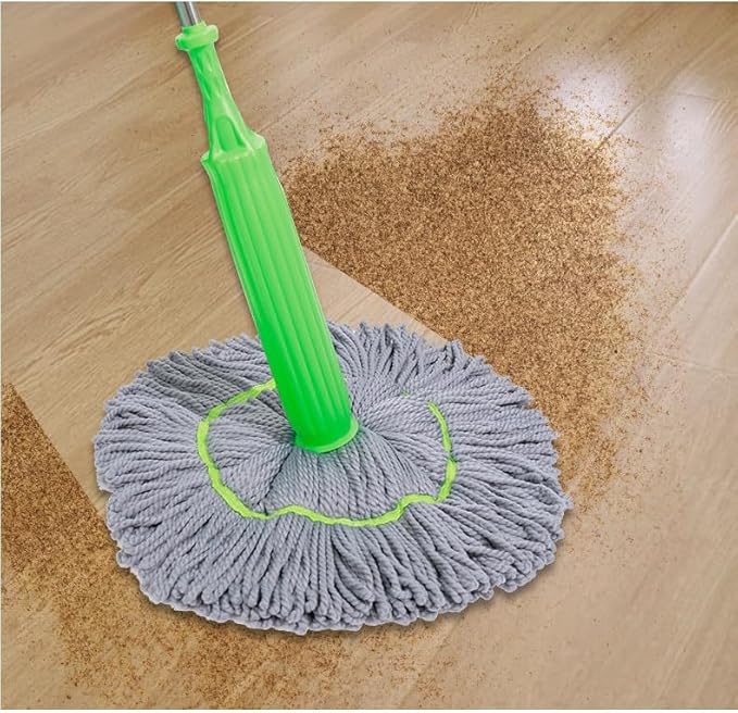 2 in 1 Dehydrated Mop, Self-Wringing Twist Mops for Floor Cleaning, Self Wringing Mop for Floor Cleaning Commercial Household Clean Hardwood, Tile. (1)