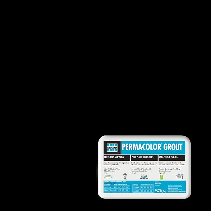 LATICRETE PERMACOLOR Grout Midnight Black 25LB