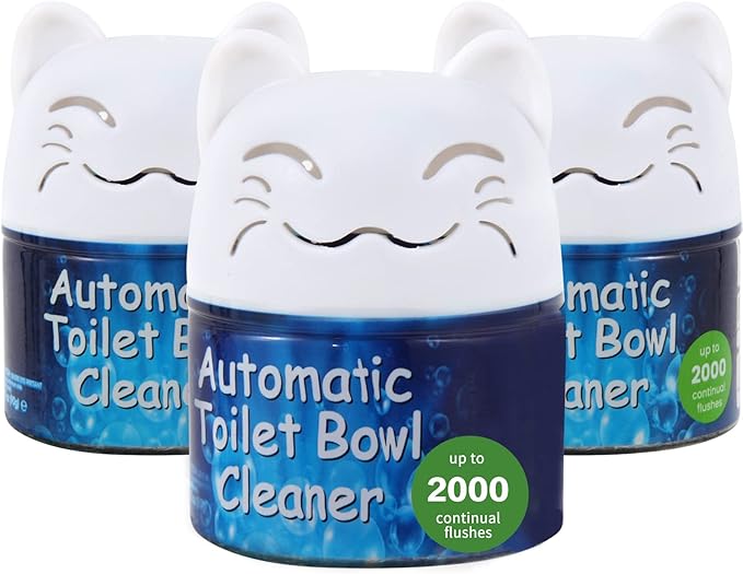 Simple Life Toilet Bowl Cleaner | Automatic Long-Lasting Toilet Bowl Cleaner Tablets | Easy-To-Use, Septic Safe Toilet Cleaner in Bottle | Powerfully Cleans and Prevent Stain Build Up | 3 Count