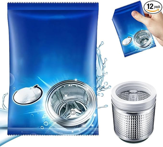 Washing Machine Cleaner, 2026 New Powerful Stain Remover for Washing Machine Tanks - Deep Clean Solution for HE Top Load and Front Load Washers, Descaler for Drum, Tub & All Internal Parts (1Pack)