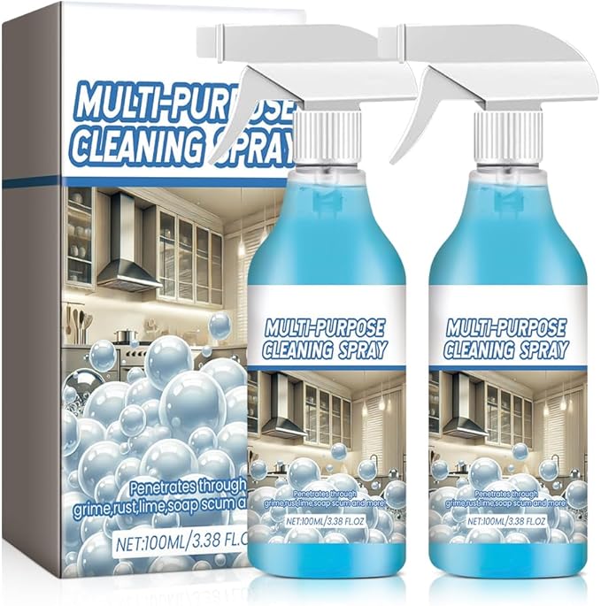 Spray Splash Cleaner, 2026 New Multi-Purpose Handheld Degreaser, Upgraded Foam Sprays for Ovens, Easy-To-Use Rust Remover for Kitchenware, Grime Remover Spray for Home Family (2)
