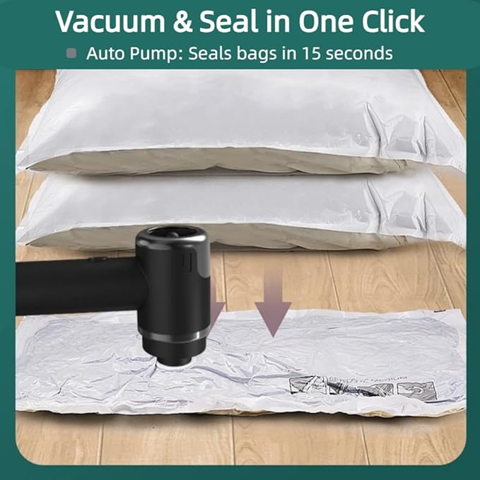 Portable Car Vacuum Cleaner, 2-in-1 Handheld Vacuum & Sealer, 10,000Pa Strong Suction Cordless Mini Vacuum for Car/Home/Keyboard/Pet Hair, Compact Rechargeable with Washable HEPA Filter(Black)