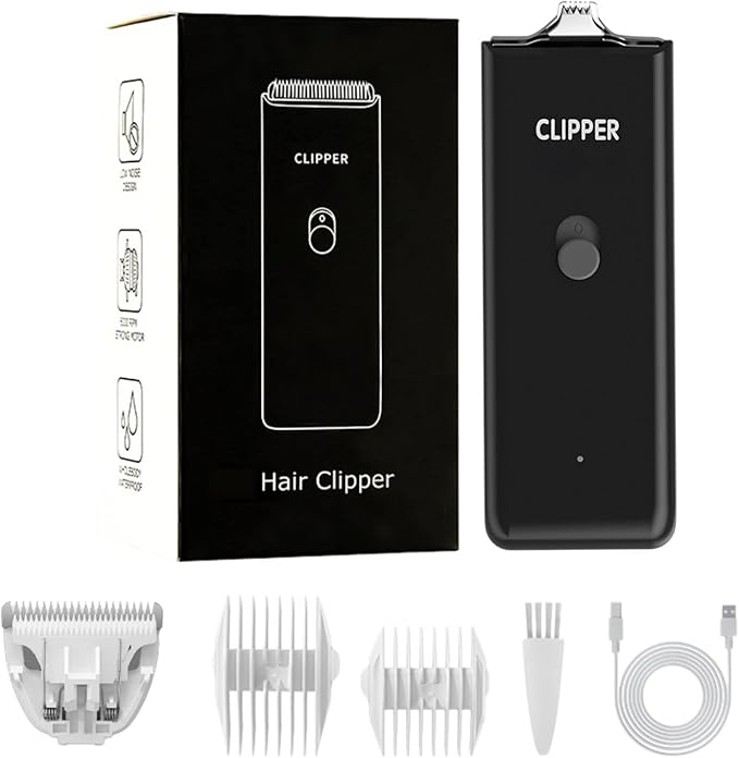 Grimgrow Dog Cat Home Hair Waterproof Clipper Portable Electric USB Rechargeable Pet Grooming Tools Low Noise Shaver Cordless Trimmer for Small and Large Pets