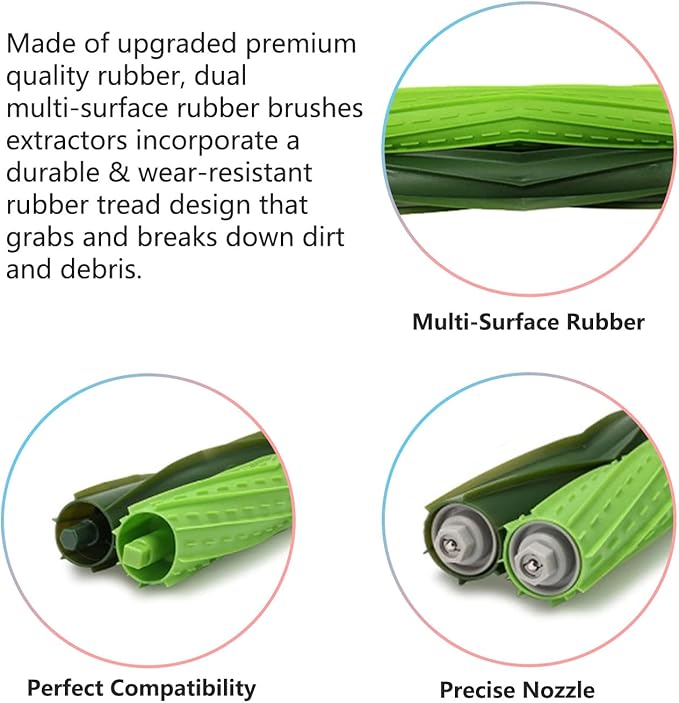 Amyehouse Replacement Parts Main Brushes HEPA Filters & Side Brushes Compatible with iRobot Roomba J7+ Combo, Combo J9+,Combo 10 MAX Vacuum Accessories