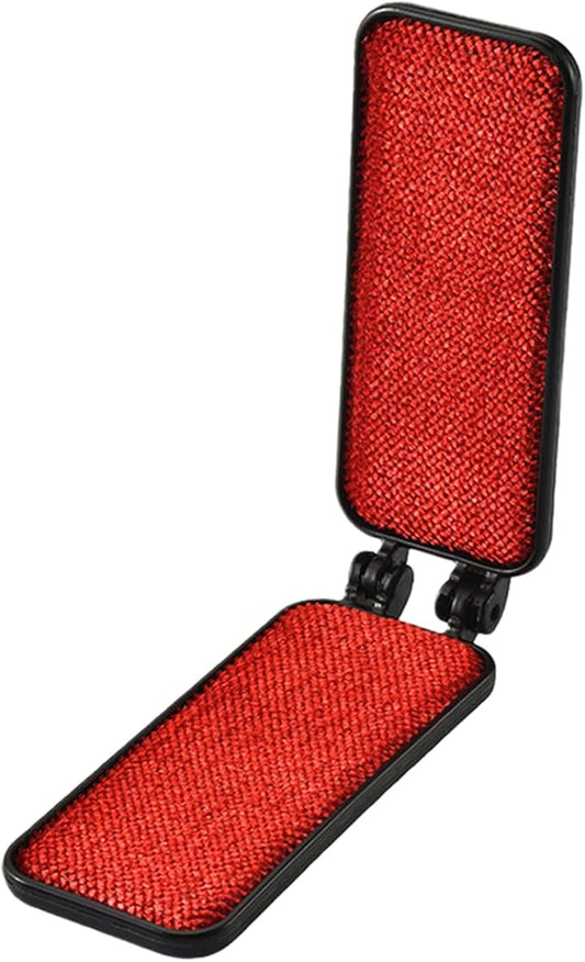 Foldable Travel Lint Brush - Reusable Portable Clothes Cleaner, Compact Fabric Remover | Small Pet Removal Tool, Multifunctional Dust Brush for Baby Clothes, Pet, or Daily Use, Gentle a