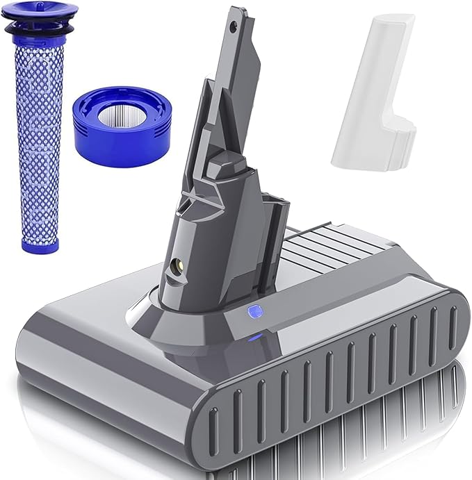 Bonacell 6000mAh Replacement for Dyson V7 Battery Compatible with SV11 V7 Motorhead V7 Animal V7 Trigger V7 HEPA V7 Car+Boat V7 Absolute Handheld Vacuum Cleaners 229687 225403 Cordless Vacuum