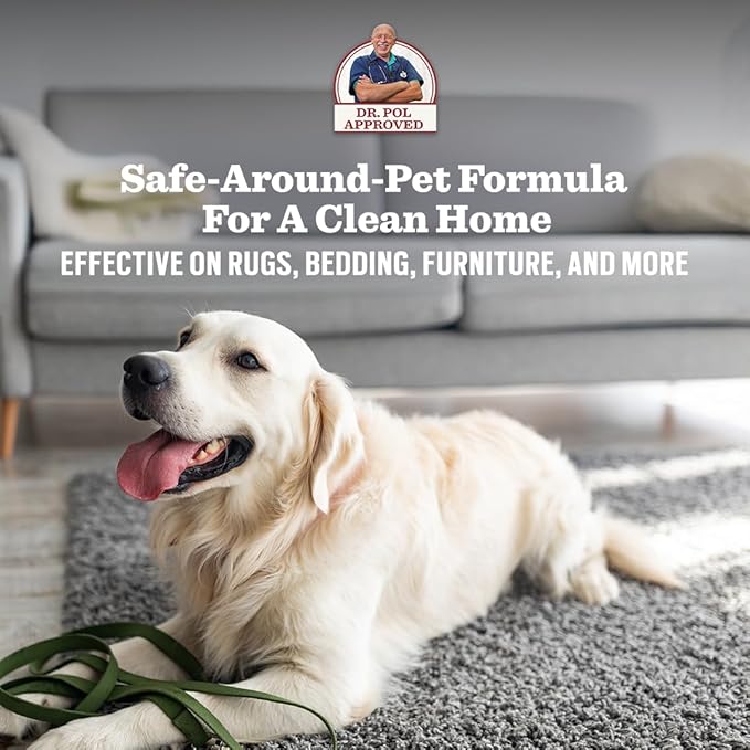 Dr. Pol Incredi-Pol Stain & Odor Remover | Eliminates Dirt, Urine & Feces | Safe and Effective Around Pets & Their Favorite Spots | Trigger Spray for Easy Use | 16 oz | Fresh Citrus