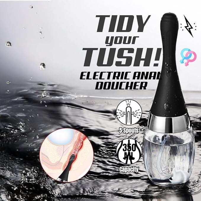 Enema Anal Douches for Female/LGBT Electric Enema Douching Spray Anti Backflow Shower Douche for Women Men Personal Cleaning Love Dolls Cleaning OH-OT-282