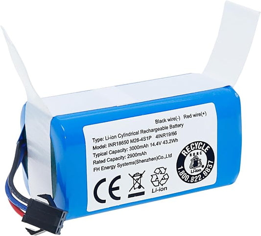 JIIKER Upgrade Replacement Battery Compatible with AIRROBO P20 Robot Vacuum, for eufy G40 Series,G30 Series,RoboVac 11,11S, 11S Plus, 11S MAX,12,15C MAX,15C,G10 Hybrid, G20,G35,G35+ Accessory 3000mAh