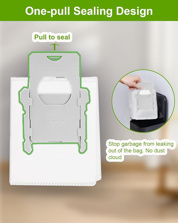 ApexOne 16 Pack Vacuum Bags for iRobot Roomba i, j, s Series, 104 Combo, 105 Combo, 105 Vac, Plus 405 (G185) (G181) Combo, Max 705 Vac, Max 705 Combo, Plus 504 Vac, Plus 505 Combo, Q0520 Robot Vacuum
