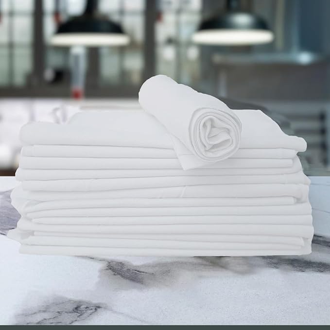 SupremePlus Premium Exact Cut White T-Shirt Cleaning Rags (20 Pieces) - 20"x20" Cotton Rag for Mechanic Shops, Cast Iron, Staining Wood, Painting & Households – Shop Rags Bulk