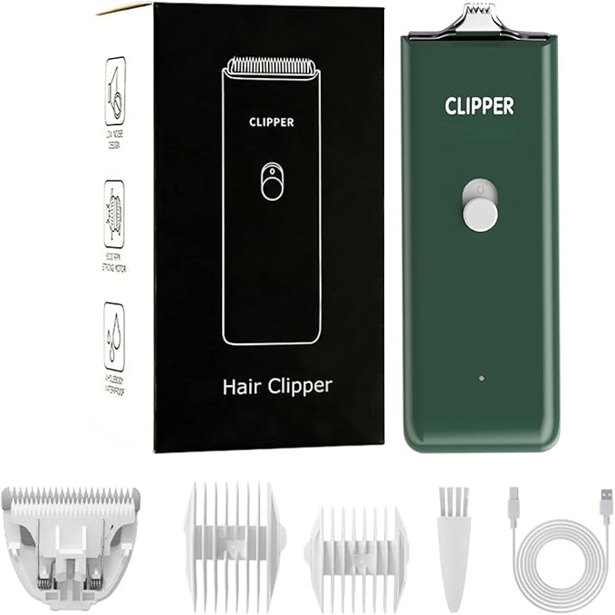 Grimgrow Dog Cat Home Hair Waterproof Clipper Portable Electric USB Rechargeable Pet Grooming Tools Low Noise Shaver Cordless Trimmer for Small and Large Pets