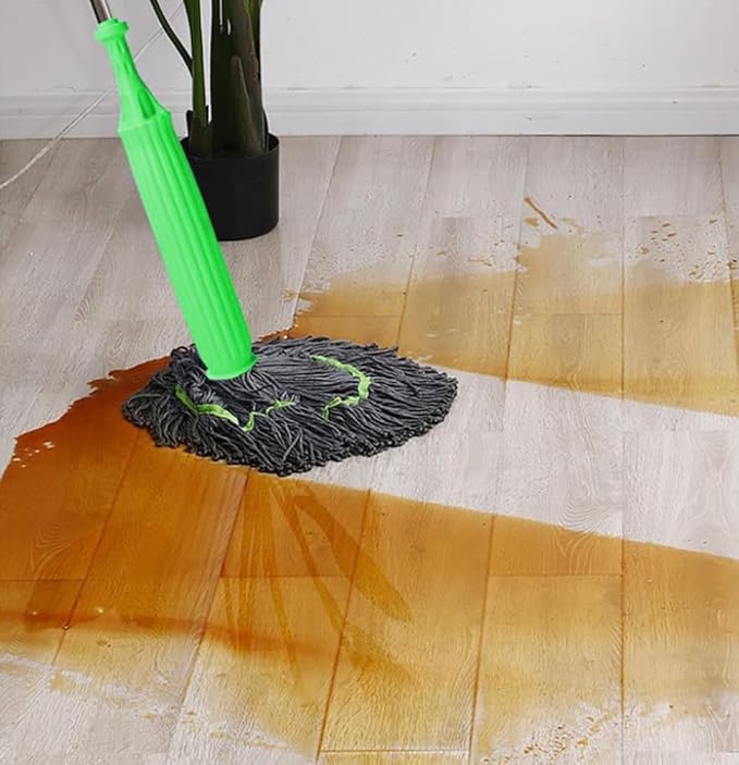 2 in 1 Dehydrated Mop, Self-Wringing Twist Mops for Floor Cleaning, Self Wringing Mop for Floor Cleaning Commercial Household Clean Hardwood, Tile. (1)