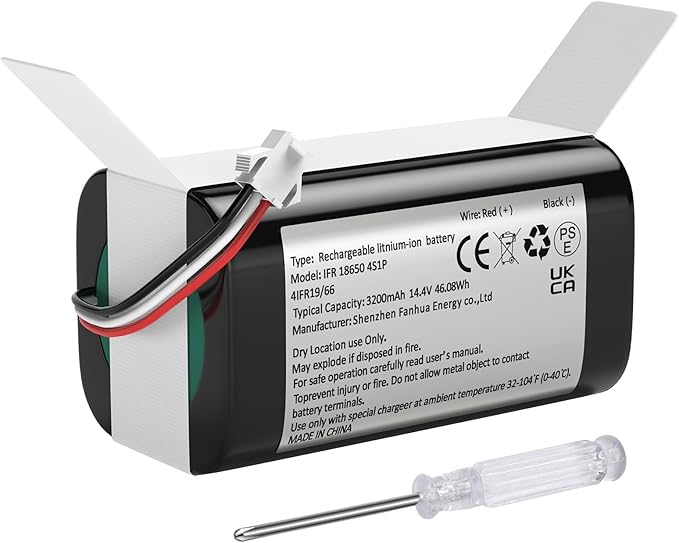 JIIKER Replacement Battery Compatible with eufy G40 Series,G30 Series,RoboVac 11/11S/11S+/11S MAX/12/15C/15C MAX, G10 Hybrid, G20, G30, G35, G35+,RoboVac Vacuum