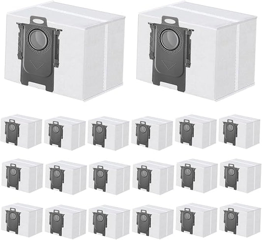 20 Pack Dust Bag Compatible with Roborock Q7 M5+, Q10 S5+/Q10 X5+, S8 Pro Ultra, S8+, Q7 Max+, Q8 Max+, Q5 Max+, Q5+, Q5 Pro+, S7 Max Ultra, S7 MaxV Ultra, Q7+ Vacuum Cleaner,3L Disposable Bag