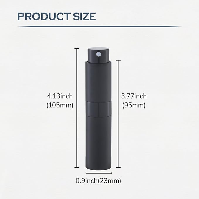 Perfume Atomizer Travel Bottle Refillable: Cologne Sprayer Portable for Men - Mini Spray Empty for Refill - 8ml Small Size Blue