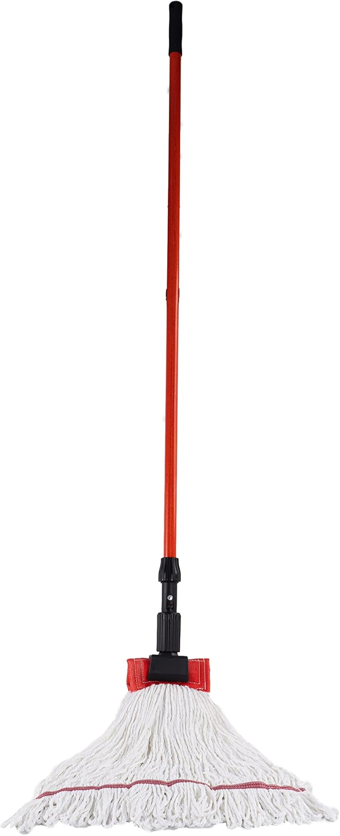 Matthew Cleaning Microfiber String Mop Heavy Duty Commercial Wet Mop Head Replacement,Excellent Absorbency,Premium Launderability,Reusable for Home,Commercial and Industrial Use(White,12Pack)