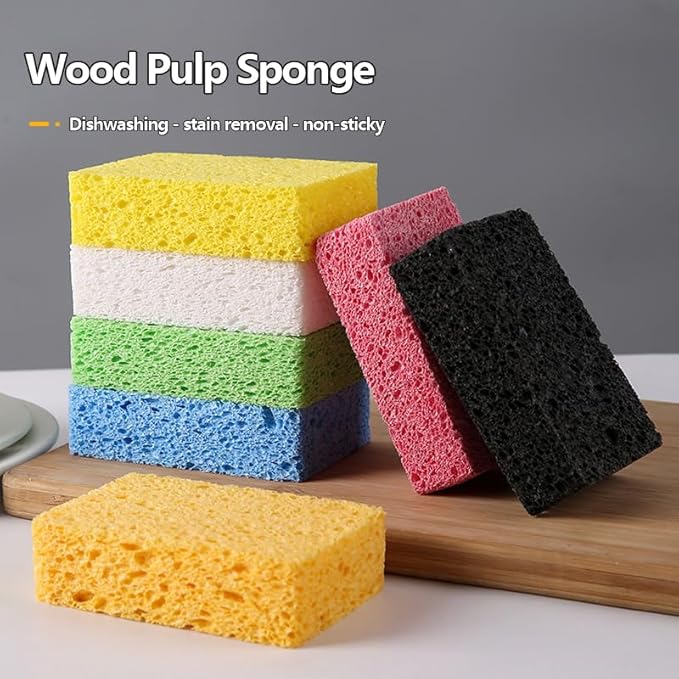 24 - Pack Non-Scratch Scrub Sponges - Sponges for Dishes and Washing Dishes, Cleaning Sponges for Kitchen Home and More（Green）
