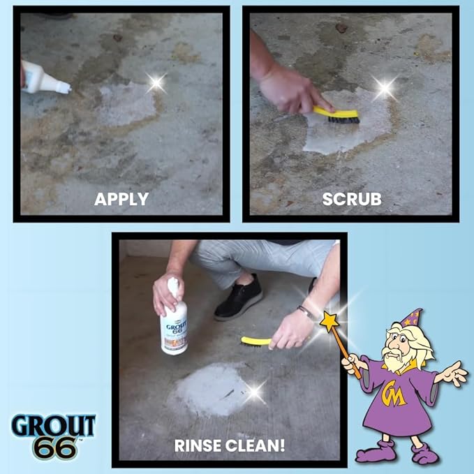 Armchem Grout66: Grout and Tile Cleaner with Low-Odor, Non-Fuming Formula Ideal for Heavy-Duty Cleaning, Quick Touch-Ups, and Tile Maintenance. This Two Quarts Kit ensures Effortless Cleaning.