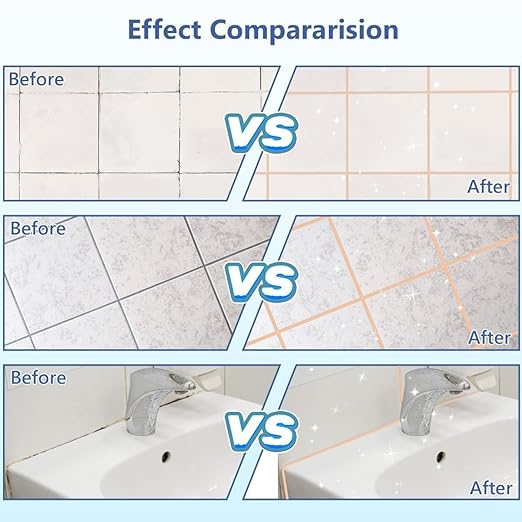 Tile Grout Repair Kit - 17.64oz Beige Grout Filler for Shower, Bathroom & Floor Tile - Waterproof Grout Sealer to Restore & Renew Grout Lines - Quick Drying, Easy to Use Tube