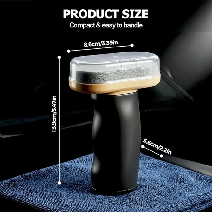 Handheld Glass Oil-Film Remover, 2026 Upgrade Glass Emulsion Cleaner, New Glass Cleaning Board, Automotive Oil Film Cleaning Brush for Car Windows (2, Medium)