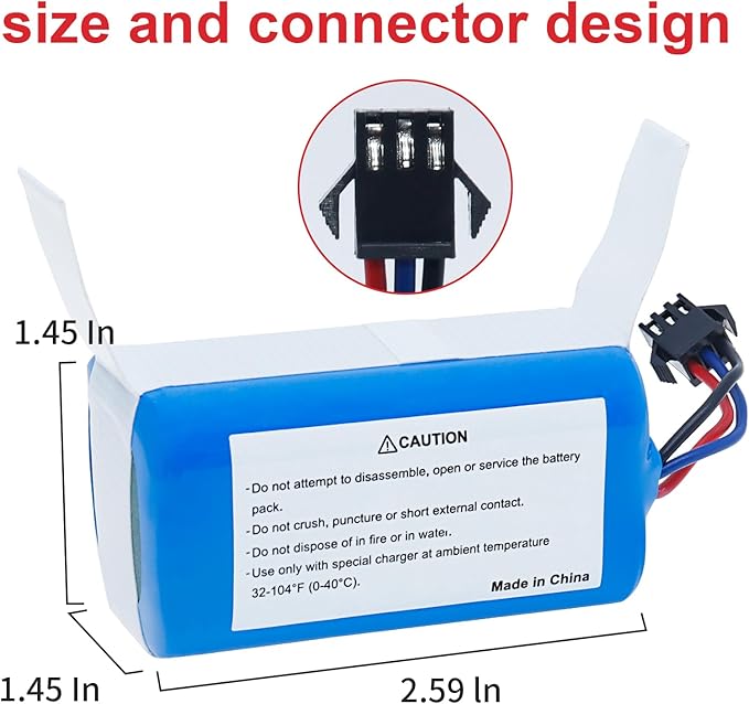 JIIKER Upgrade Replacement Battery Compatible with AIRROBO P20 Robot Vacuum, for eufy G40 Series,G30 Series,RoboVac 11,11S, 11S Plus, 11S MAX,12,15C MAX,15C,G10 Hybrid, G20,G35,G35+ Accessory 3000mAh
