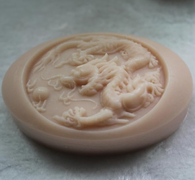 Grainrain Soap Mold Silicone Craft Dragon Soap Making Mould Candle Resin DIY Handmade Mold (15022)