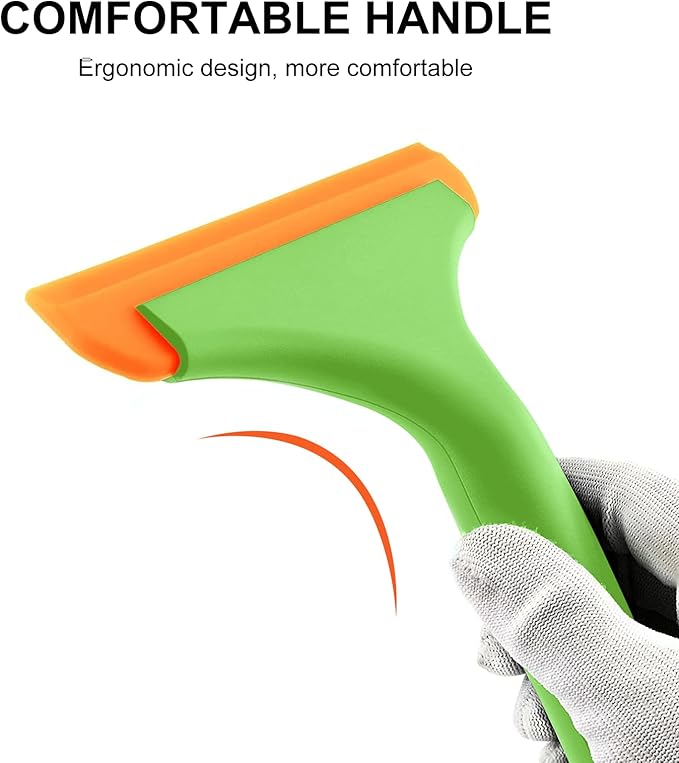 SetSail Silicone Shower Squeegee for Glass Doors Small Squeegee for Shower Glass Door Mini Squeegee for Car Window Cleaning 2 Packs, Green