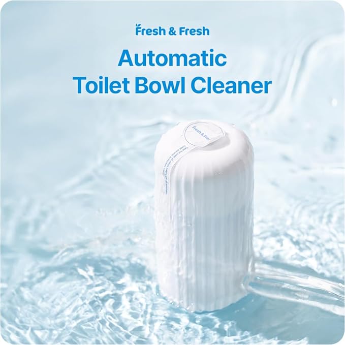 Fresh & Fresh Automatic Toilet Bowl Cleaners (Sky Blue) - 10 Bottles(UPTO 2500 FLUSHES/Bottle), Commercial and Residential Toilet Cleaner 3-4 MONTH Lasting Toilet Bowl Cleaner Bottle