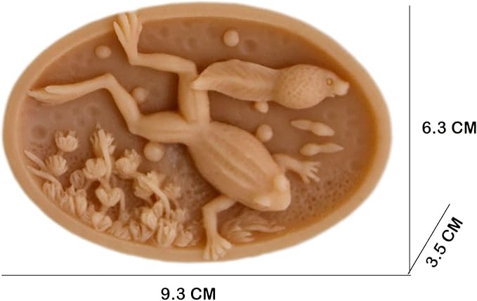 GRAINRAIN Soap Mold Silicone Frog Tadpole Mother (11515) for Soap Making Craft DIY Handmade Chocolate Candy Cake Mold