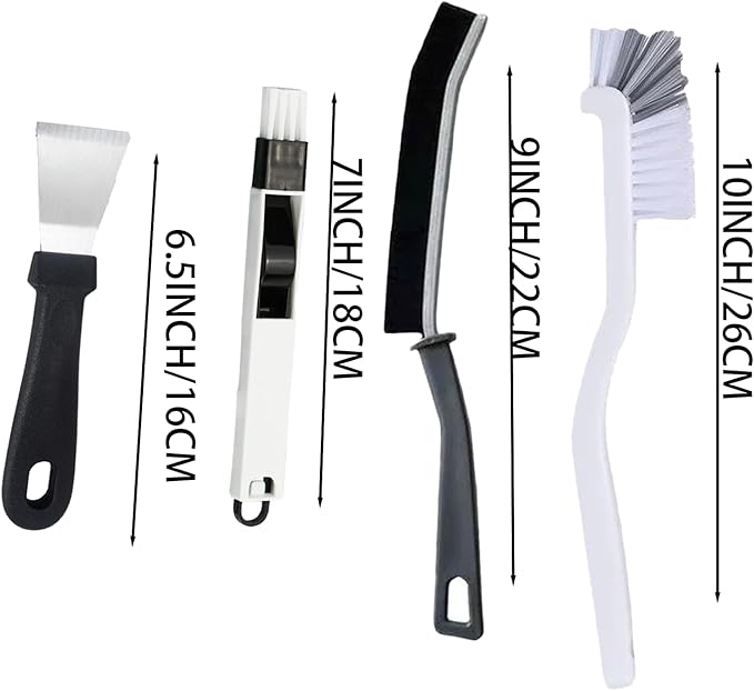 Htydjd 13 Pcs Crevice Cleaning Brush Tools Thin Hard Bristle Gap Brushes Small Spaces Cleaning Supplies for Bathroom Shower Bottle Corner Grout Kitchen Toilet Cup Sink Window Track Narrow Crevice Tool