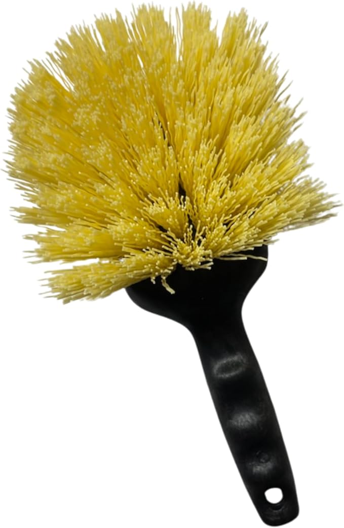 SPARTA 3650500 Plastic Scrub Brush, Cleaning Brush, Utility Brush With Polypropylene Bristles For Cleaning, 8 Inches, Black, (Pack of 12)
